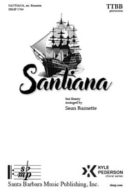 Santiana TTBB choral sheet music cover Thumbnail